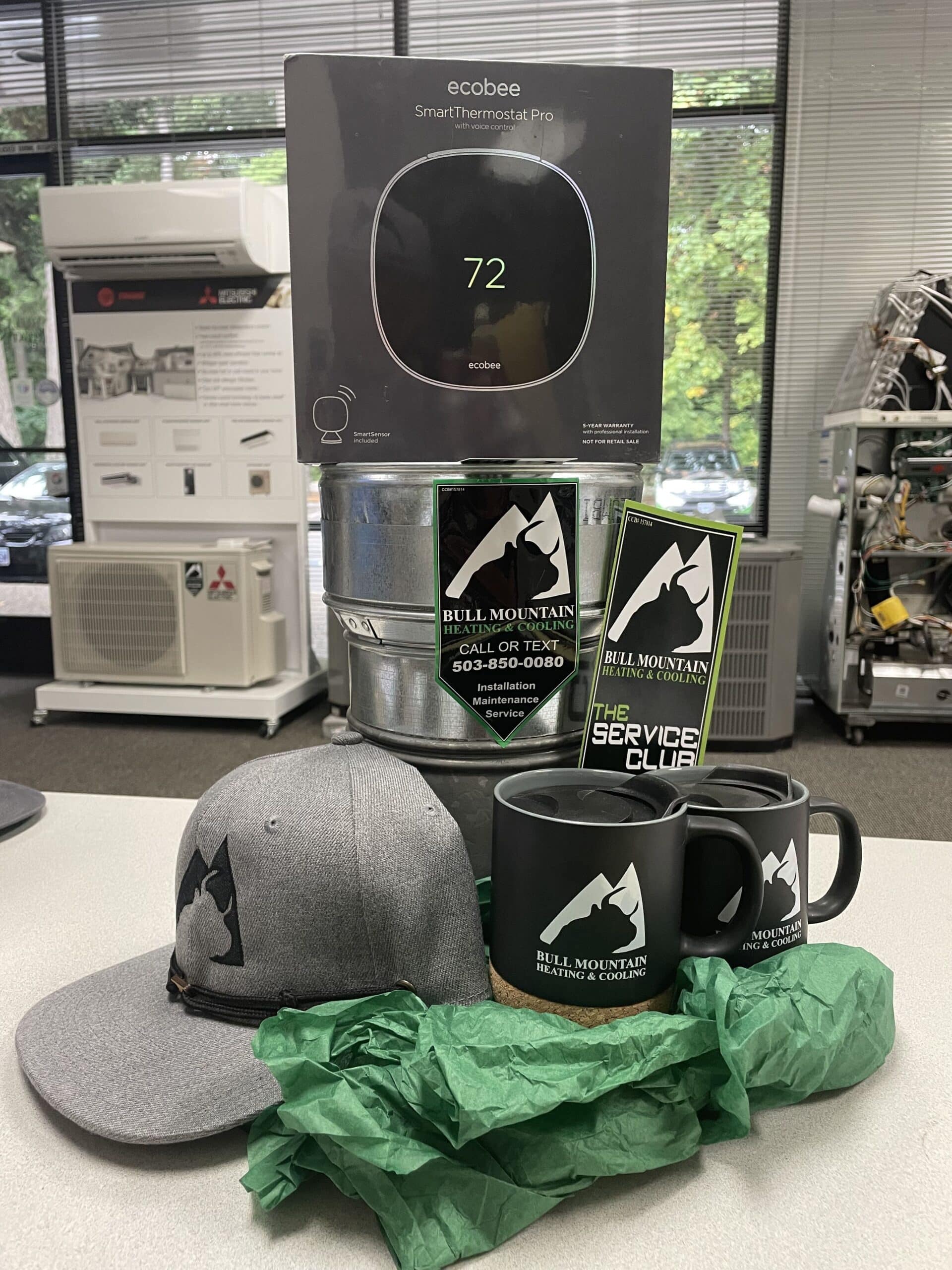 Happy family in living room